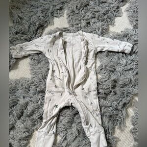 MakeMake Organics 3-6M - Zipper onsie